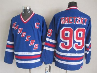 New York Rangers #99 Wayne Gretzky CCM Royal Blue Heroes of Hockey Alumni Jersey