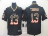 New Orleans Saints #13 Michael Thomas Black USA Flag Fashion Limited Jersey