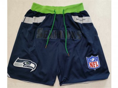 Seattle Seahawks Just Don Seahawks Navy Football Shorts
