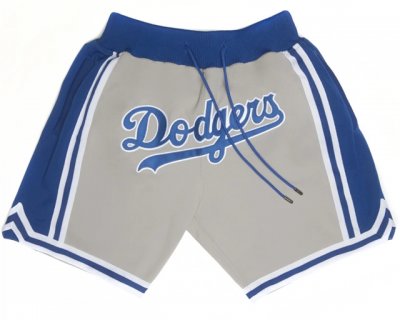 Los Angeles Dodgers Just Don Dodgers Gray Baseball Shorts