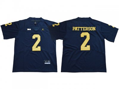 NCAA Michigan Wolverines #2 Shea Patterson Navy College Football Jersey