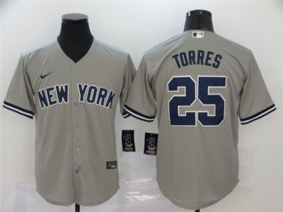 New York Yankees #25 Gleyber Torres Gary Cool Base Jersey