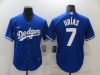Los Angeles Dodgers #7 Julio Urias Blue Cool Base Jersey