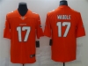 Miami Dolphins #17 Jaylen Waddle Orange Vapor Limited Jersey