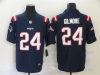 New England Patriots #24 Stephon Gilmore Navy Vapor Limited Jersey