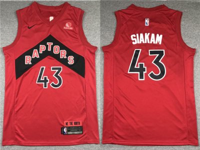 Toronto Raptors #43 Pascal Siakam 2020-21 Red Swingman Jersey