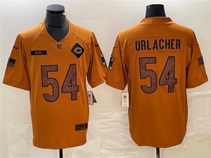 Chicago Bears #54 Brian Urlacher 2023 Brown Salute To Service Limited Jersey