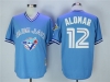 Toronto Blue Jays #12 Roberto Alomar 1993 Throwback Light Blue Jersey