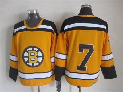 Boston Bruins #7 Phil Esposito 1960's Vintage CCM Gold Jersey
