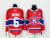 Montreal Canadiens #6 Shea Weber Red Jersey