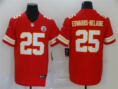 Kansas City Chiefs #25 Clyde Edwards-Helaire Red Vapor Limited Jersey