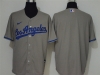 Los Angeles Dodgers Blank Gray 2020 Cool Base Team Jersey