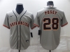 San Francisco Giants #28 Buster Posey Gray Cool Base Jersey