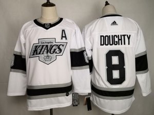 Los Angeles Kings #8 Drew Doughty White Jersey