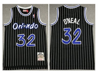 Youth Orlando Magic #32 Shaquille O'Neal 1994-45 Black Hardwood Classics Jersey