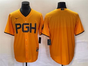 Pittsburgh Pirates Blank Gold 2023 City Connect Team Jersey