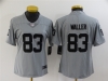 Women's Las Vegas Raiders #83 Darren Waller Gray Inverted Limited Jersey