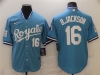 Kansas City Royals #16 Bo Jackson Vintage Light Blue Jersey