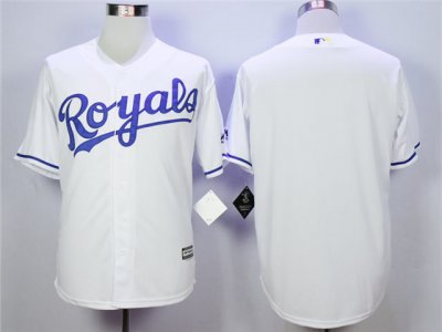 Kansas City Royals Blank White Cool Base Team Jersey