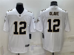 New Orleans Saints #12 Chris Olave White Vapor Limited Jersey