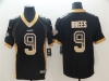 New Orleans Saints #9 Drew Brees Black Drift Fashion Limited Jersey