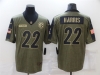 Pittsburgh Steelers #22 Najee Harris 2021 Olive Salute To Service Limited Jersey