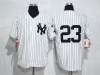 New York Yankees #23 Don Mattingly 1961 White Pinstripe Throwback Jersey