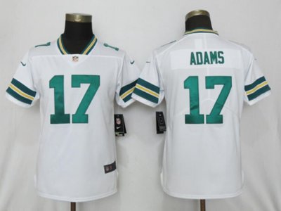 Green Bay Packers #17 Davante Adams White Vapor Limited Jersey