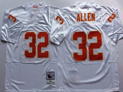 Kansas City Chiefs #32 Marcus Allen 1994 Throwback White Jersey