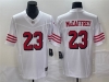 San Francisco 49ers #23 Christian McCaffrey Alternate White Vapor F.U.S.E. Limited Jersey