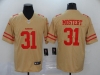 San Francisco 49ers #31 Raheem Mostert Gold Inverted Limited Jersey