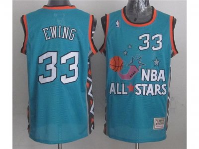 1996 NBA All-Star Game Eastern Conference #33 Patrick Ewing Teal Hardwood Classic Jersey