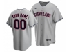 Cleveland Indians Custom #00 Gray Cool Base Jersey