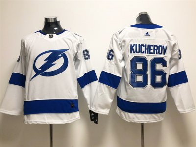 Youth Tampa Bay Lightning #86 Nikita Kucherov White Jersey