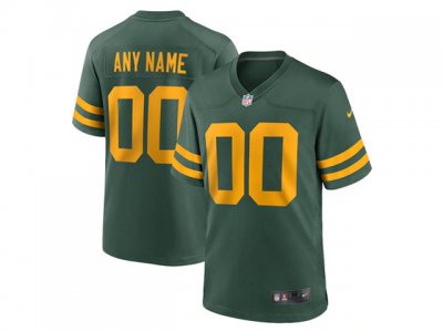 Green Bay Packers #00 Alternate Green Vapor Limited Custom Jersey