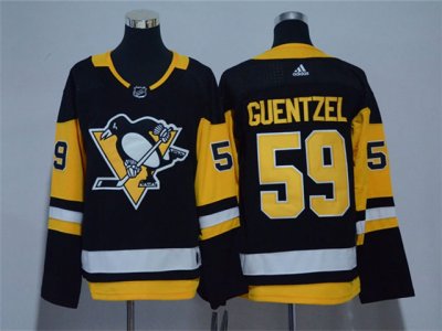 Women's Youth Pittsburgh Penguins #59 Jake Guentzel Black Jersey