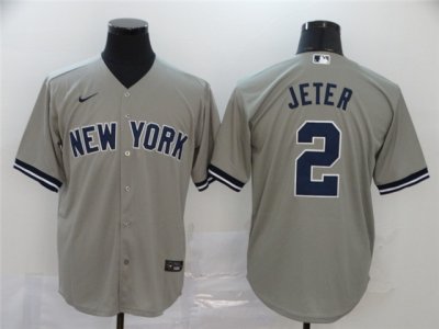 New York Yankees #2 Derek Jeter Gary Cool Base Jersey