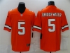 Denver Broncos #5 Teddy Bridgewater Orange Color Rush Limited Jersey