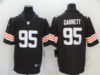 Cleveland Browns #95 Myles Garrett Brown Vapor Limited Jersey