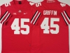 NCAA Ohio State Buckeyes #45 Archie Griffin Throwback Red College Football Jersey