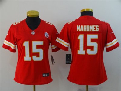 Women's Kansas City Chiefs #15 Patrick Mahomes Red Vapor Limited Jersey