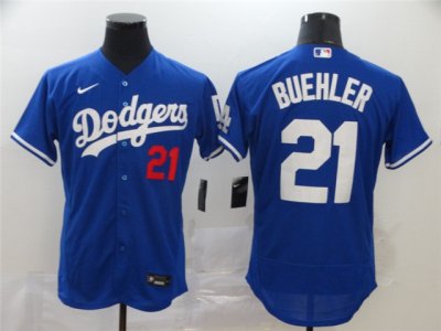 Los Angeles Dodgers #21 Walker Buehler Royal Blue Flex Base Jersey