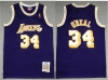 Los Angeles Lakers #34 Shaquille O'Neal 1996-97 Purple Hardwood Classics Jersey