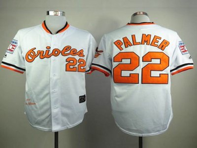 Baltimore Orioles #22 Jim Palmer Throwback White Jersey