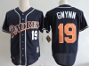 San Diego Padres #19 Tony Gwynn 1998 Navy Cooperstown Colletcion Jersey
