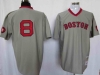 Boston Red Sox #8 Carl Yastrzemski 1975 Throwback Gray Jersey