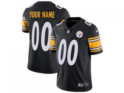 Pittsburgh Steelers #00 Black Vapor Limited Custom Jersey