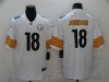 Pittsburgh Steelers #18 Diontae Johnson White Vapor Limited Jersey