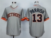 Detroit Tigers #13 Lance Parrish 1984 Throwback Gray Jersey