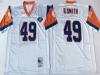 Denver Broncos #49 Dennis Smith 1994 Throwback White Jersey